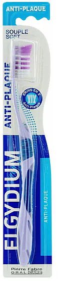 Zahnbürste weich Anti-Plaque violett - Elgydium Anti-Plaque Soft Toothbrush — Bild N1