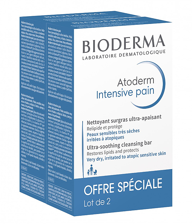 Set - Bioderma Atoderm (soap/2x150g) — Bild N1