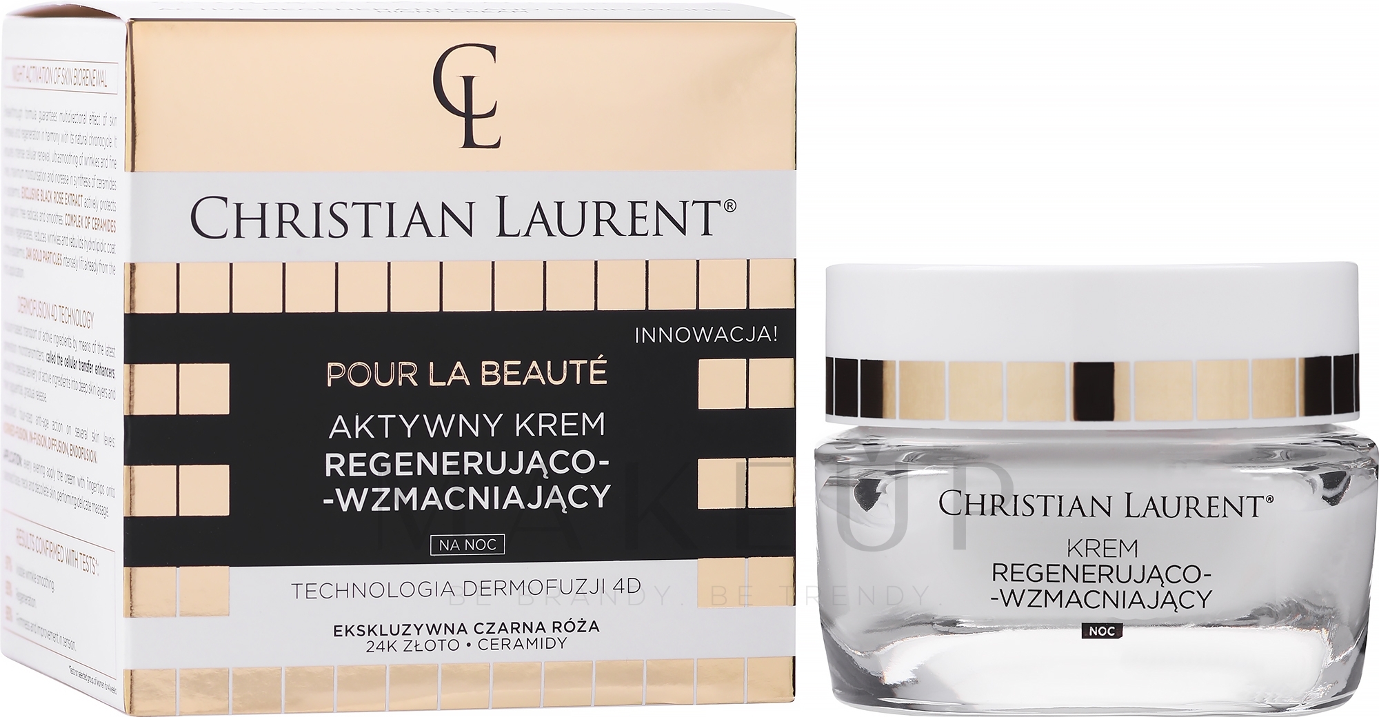 Regenerierende Nachtcreme für das Gesicht - Christian Laurent Pour La Beaute Exclusive Active Regenerating & Strenghtening Cream — Bild 50 ml