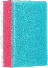 Rechteckiger Badeschwamm blau und rosa - Ewimark — Bild N1