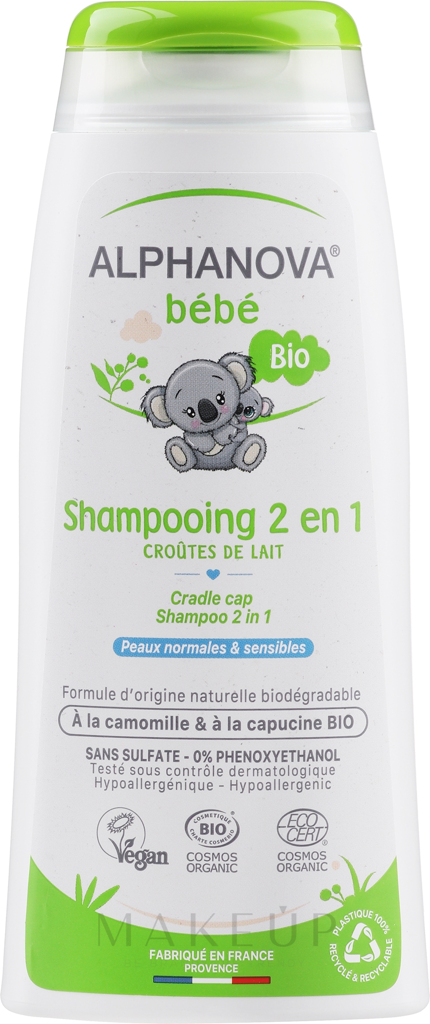 2in1 Sanftes Kindershampoo - Alphanova Baby Ultra 2in1Gentle Shampoo — Foto 200 ml