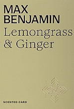 Düfte, Parfümerie und Kosmetik Aromasäckchen - Max Benjamin Scented Card Lemongrass & Ginger