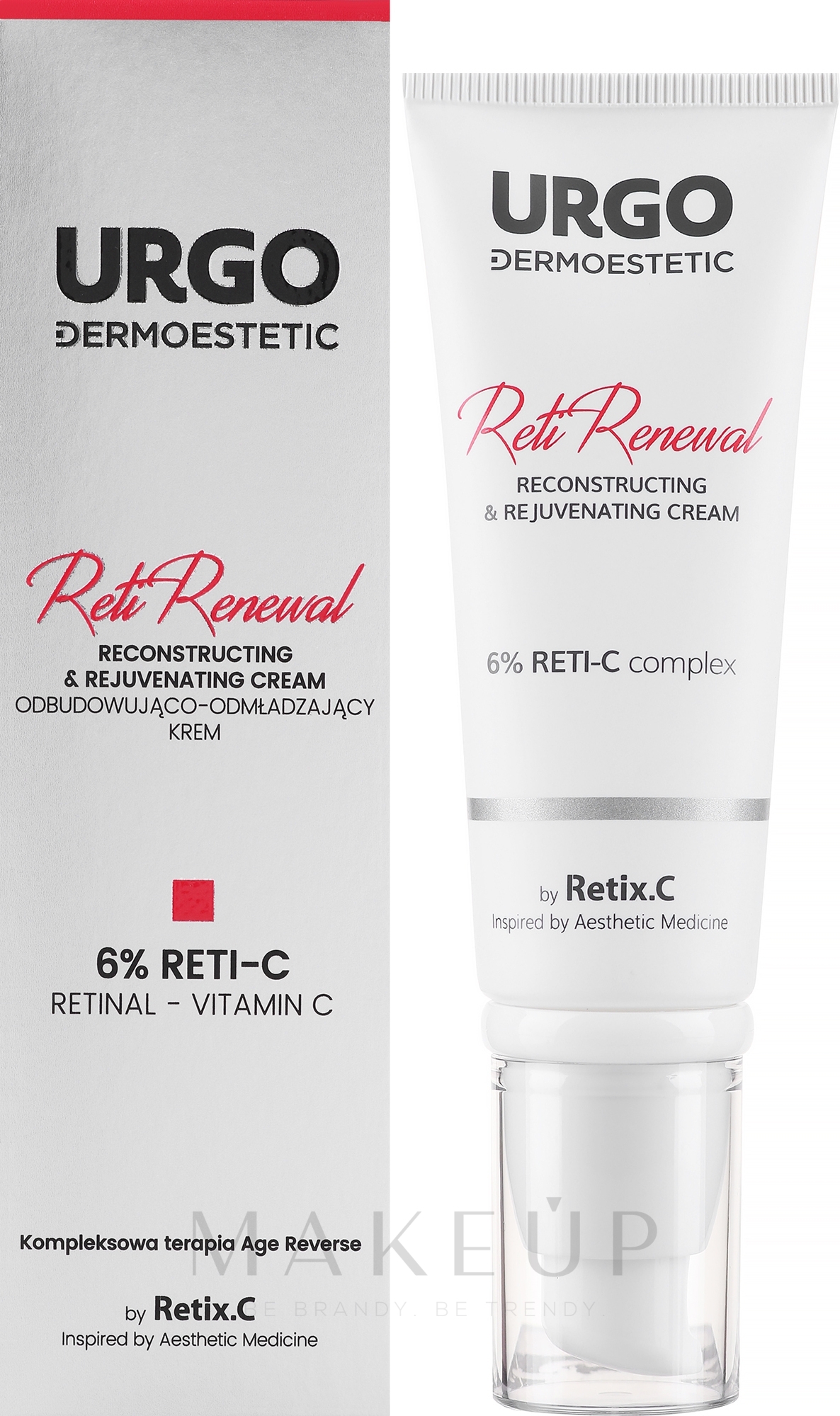 Revitalisierende und verjüngende Gesichtscreme - Urgo Dermoestetic Reti Renewal Reconstructing & Rejuvenating Cream 6% Reti-C — Bild 45 ml