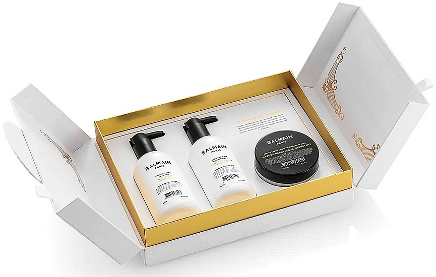 Set - Balmain Versailles Moisturizing Care Set (sham/300ml + mask/200ml + cond/300ml) — Bild N1