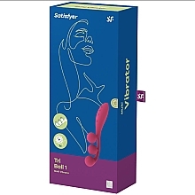 Düfte, Parfümerie und Kosmetik Vibrator - Satisfyer Tri Ball 1 Multi Vibrator Red 