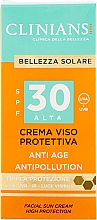 Düfte, Parfümerie und Kosmetik Anti-Aging-Sonnenschutz SPF 30 - Clinians Anti-Ageing and Anti-Pollution Facial Sun Cream