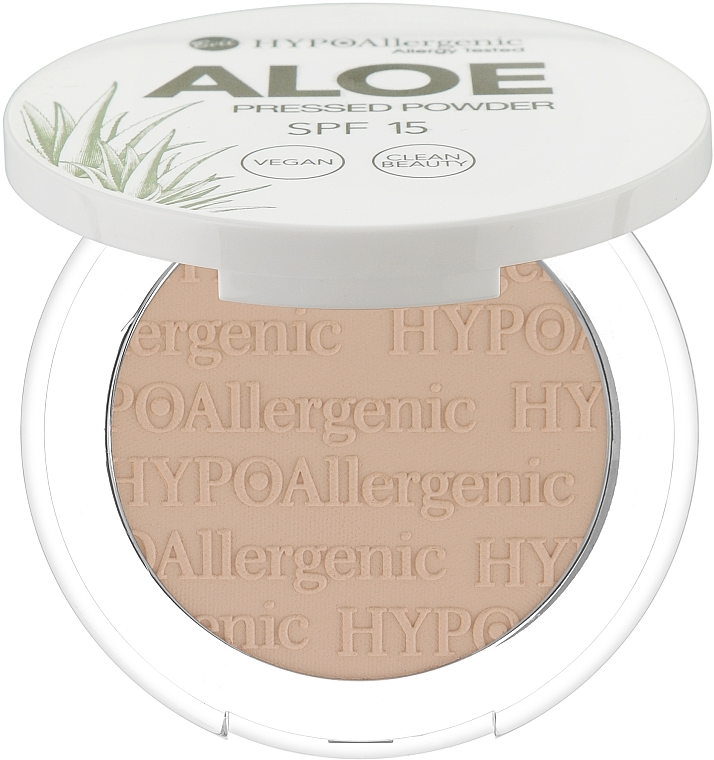Gepresster Puder SPF15 - Bell Hypo Allergenic Aloe Pressed Powder SPF15 — Bild N1