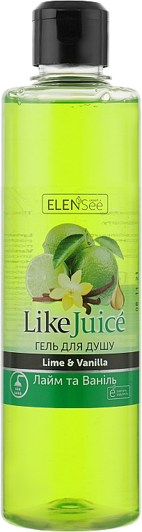 Duschgel Limette und Vanille - ElenSee Like Juice Lime & Vanilla — Bild N1