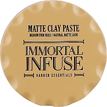 Matte Ton-Haarpaste - Immortal Infuse Matte Clay Paste — Bild N1