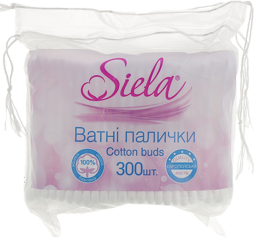 Wattestäbchen 300 St. - Siela Cotton Buds — Bild N1