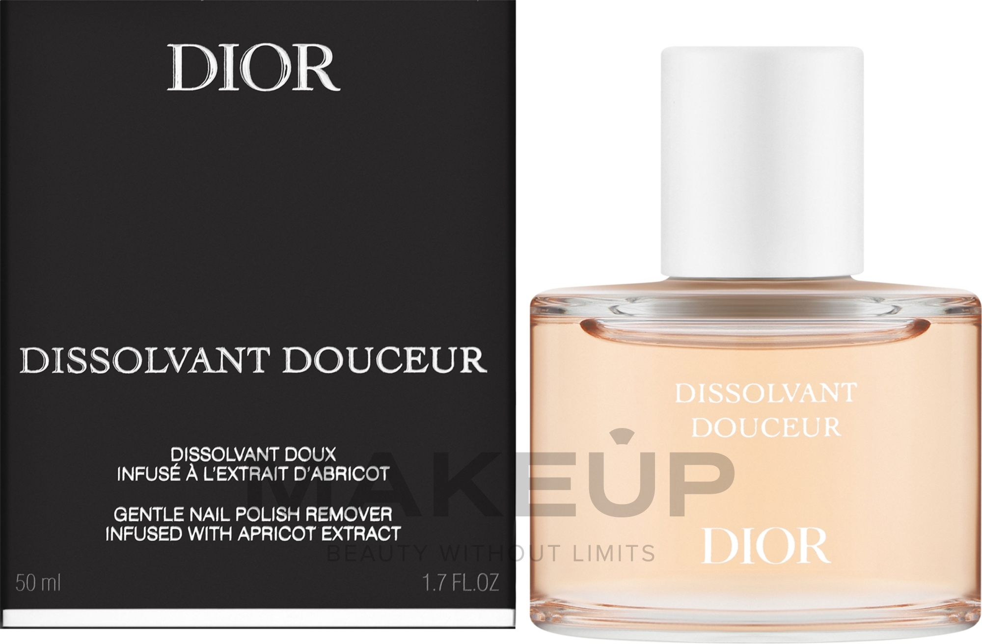 Nagellackentferner - Dior Dissolvant Douceur Gentle Nail Polish Remover With Apricot Extract — Bild 50 ml