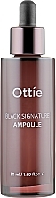 Anti-Falten-Ampullenserum mit Schneckenschleimfiltrat 65% - Verjüngendes Ampullenserum - Ottie Black Signature Ampoule	 — Bild N2