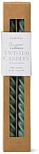 Düfte, Parfümerie und Kosmetik Deko-Kerzen-Set grün - Paddywax Cypress & Fir Evergreen Twisted Taper Candles