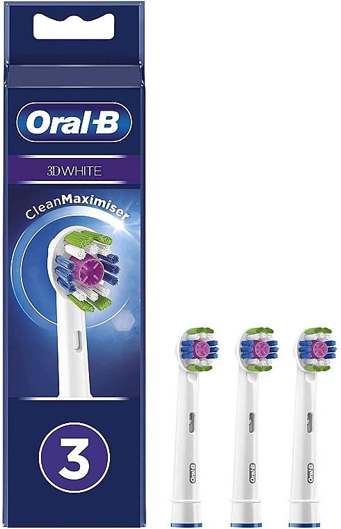 Ersatzköpfe für elektrische Zahnbürste 3 St. - Oral-B 3D White CleanMaximiser Refill Heads — Bild N1