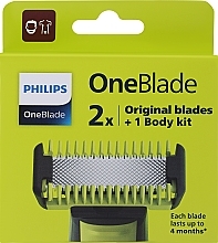 Düfte, Parfümerie und Kosmetik Austauschbare Klingen - Philips OneBlade Face + Body QP620/50