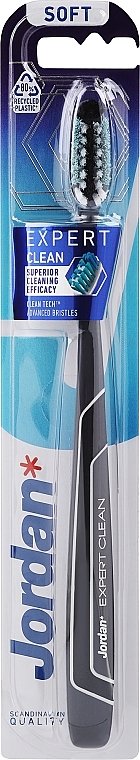 Zahnbürste weich Expert Clean schwarz - Jordan Tandenborstel Expert Clean Soft — Bild N1