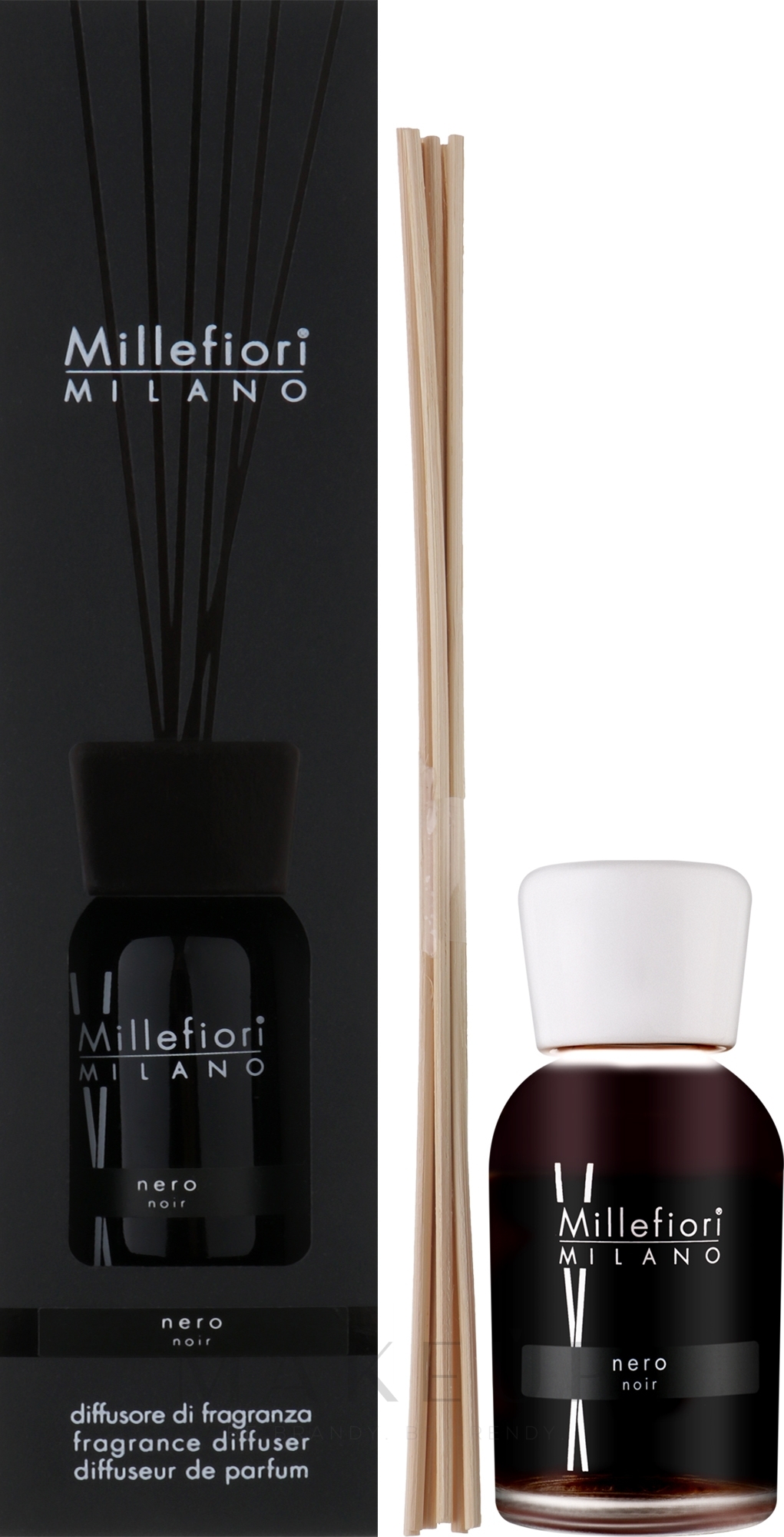 Raumerfrischer Nero - Millefiori Natural Nero Reed Diffuser  — Bild 100 ml