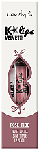 Lippen-Make-up Set (Lippenstift + Lippenkonturenstift + Lipgloss) - Lovely K'Lips Velvet  — Bild N1