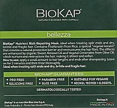 Pflegende Haarmaske - BiosLine BioKap Nutrient-Rich Repairing Mask — Bild N3