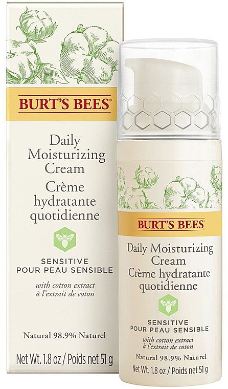 Feuchtigkeitsspendende Gesichtscreme - Burt's Bees Sensitive Daily Moisturizing Cream — Bild N2