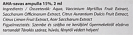 Ampulle mit AHA-Säure 15% - Yamuna A.H.A-savas ampulla 15% — Bild N2