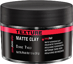 Düfte, Parfümerie und Kosmetik Mattierende Textur-Paste für das Haar - SexyHair StyleSexyHair Matte Clay Texturizing Clay