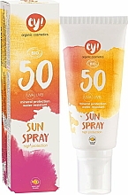 Düfte, Parfümerie und Kosmetik Wasserfestes Sonnenschutzspray für Körper und Gesicht mit Mineralfilter SPF 50 - Ey! Organic Cosmetics Sunspray
