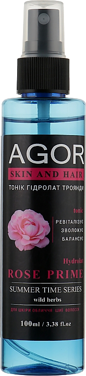 Rosenhydrolat Prime - Agor Summer Time Skin And Hair Tonic — Bild N1