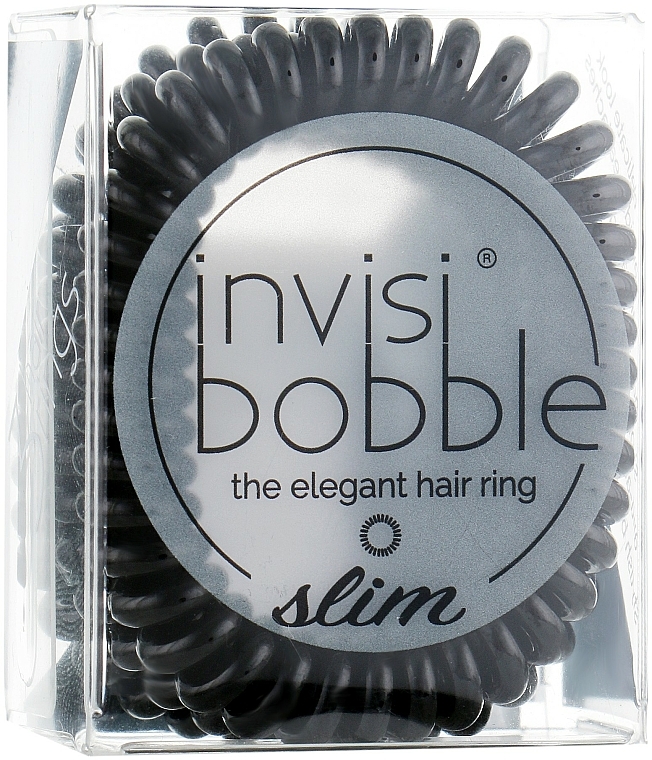 Haargummis 3 St. - Invisibobble Slim True Black — Bild N2