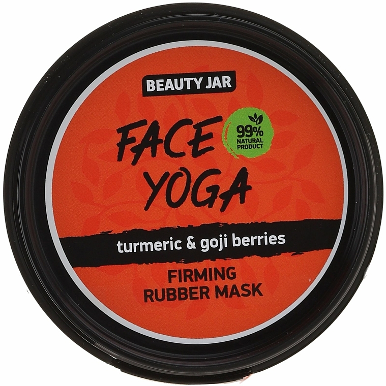 Straffende Gesichtsmaske mit Kurkuma und Goji-Beeren - Beauty Jar Fase Yoga Firming Rubber Mask — Bild N2