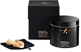 Düfte, Parfümerie und Kosmetik Badeset für Männer - Unit4Men Amber & Vanilla Bath Set (Aromatisches Badesalz 700g + Salzschaufel aus Holz 1 St.)