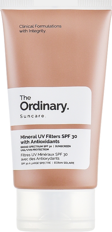 Mineralische Sonnenschutzcreme für das Gesicht mit Antioxidantien SPF 30 - The Ordinary Suncare Mineral UV Filters SPF30 Antioxidants — Bild N2