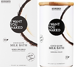 Bademilch Coconut Milk & Vitamin E  - I Want You Naked Coco Glow Milk Bath  — Bild N2