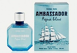 Düfte, Parfümerie und Kosmetik Parfums Genty Ambassador in Aqua Blue - Duftset (Eau de Toilette 100ml + Duschgel 125ml)