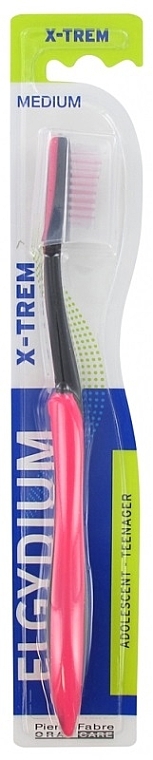 Zahnbürste für Teenager X-Trem mittel rosa - Elgydium X-Trem Medium Toothbrush — Bild N1