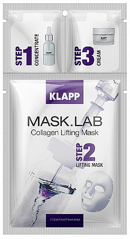Kollagen-Tuchmaske für das Gesicht mit Lifting-Effekt - Klapp Mask Lab Collagen Lifting Mask — Bild N1