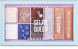Düfte, Parfümerie und Kosmetik Lidschatten-Palette Selfie Queen - Divage Basics Eye & Face Palette