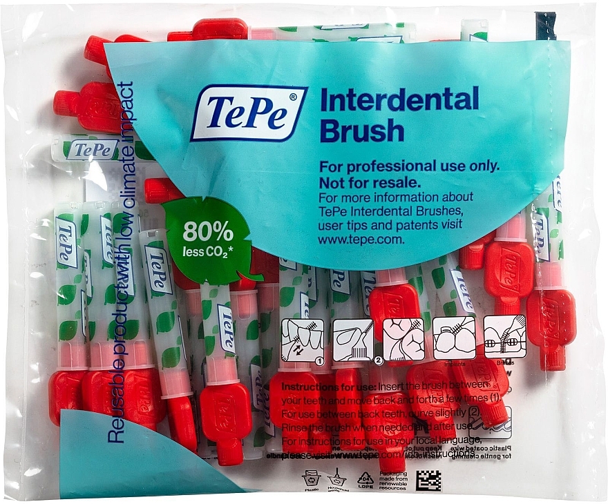 Interdentalzahnbürsten - TePe Original Interdental Brush Red 0.5 mm — Bild N1