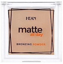 Matter Bronzer für die Gesichtskonturierung - Hean Matte All Day Bronzing Powder — Bild N1
