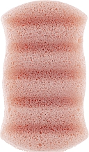 100% Natürlicher Konjac-Schwamm für den Körper mit rosa Tonerde - The Konjac Sponge Company Premium Six Wave Body Puff French Pink Clay — Bild N1