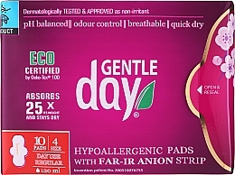 Düfte, Parfümerie und Kosmetik Damenbinden 10 St. - Gentle Day Pads With Far-Ir Anion Strip