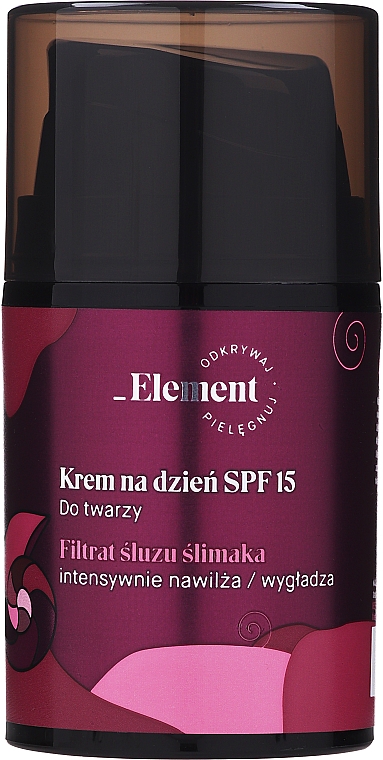 Anti-Aging Tagescreme für das Gesicht mit Schneckenschleimfiltrat SPF 15 - _Element Snail Slime Filtrate Day Cream SPF 15 — Bild N3