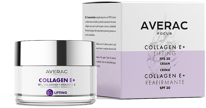 Tagescreme mit Kollagen - Averac Focus Day Cream With Collagen E + Reafirmante SPF30 — Bild N1