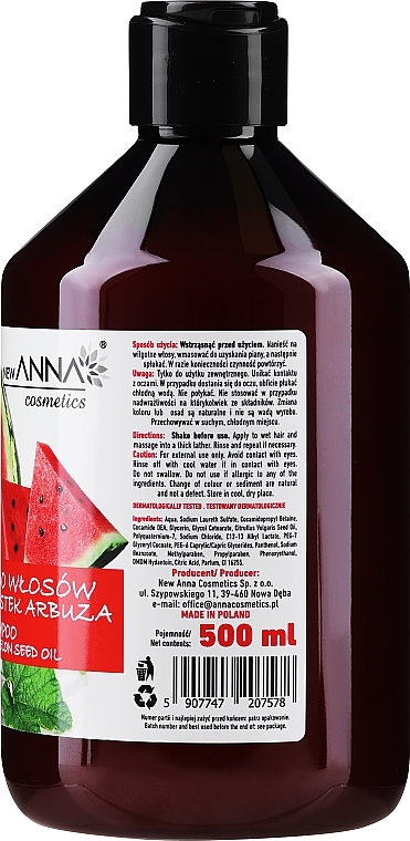 Haarshampoo mit Wassermelonenkernen - New Anna Cosmetics — Foto N2