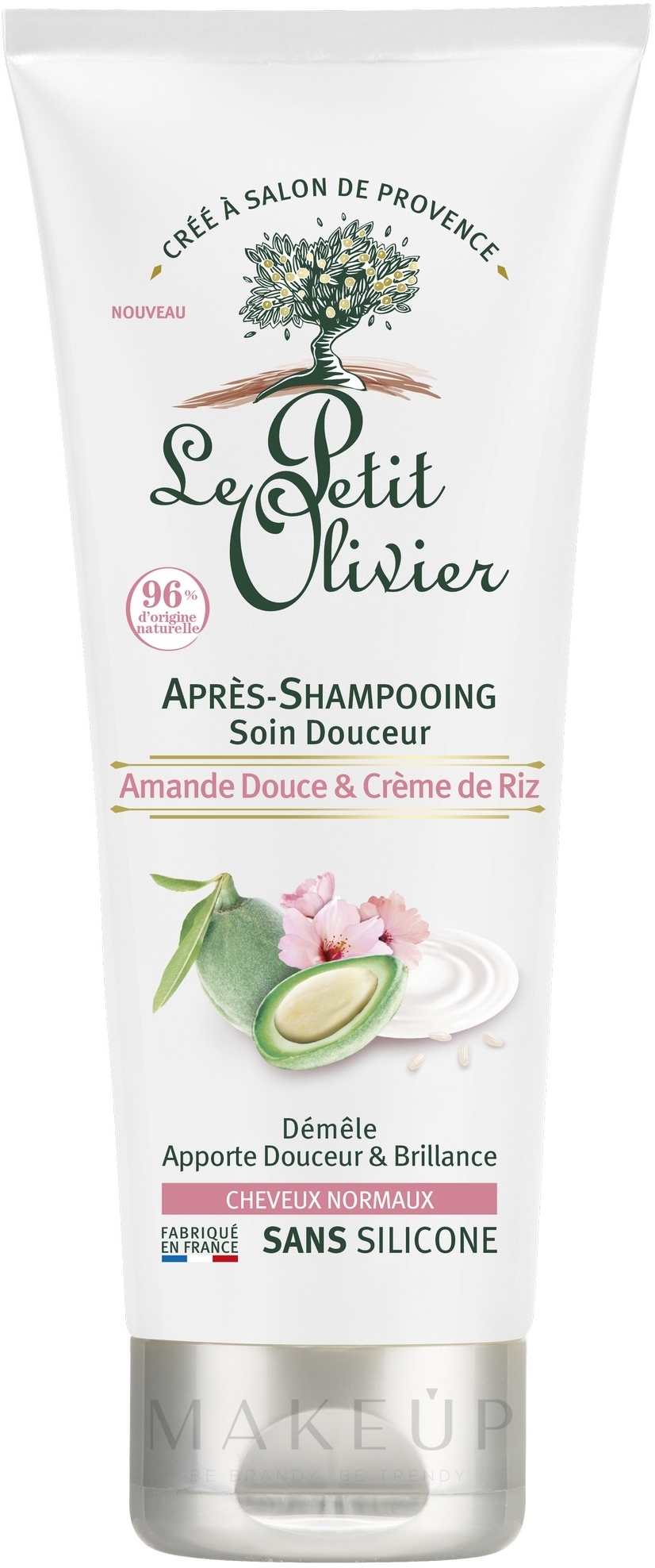 Conditioner für normales Haar mit süßer Mandel und Reiscreme - Le Petit Olivier Sweet Almond & Rice Cream — Bild 200 ml