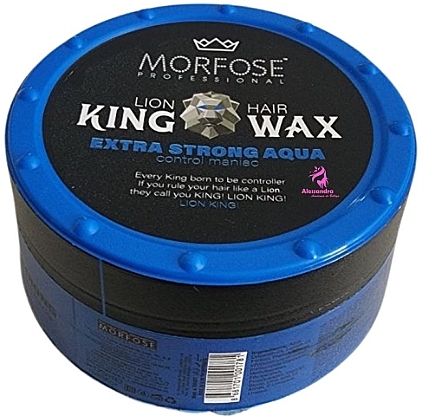 Haarwachs - Morfose Lion Hair King Wax Extra Strong Aqua — Bild N1