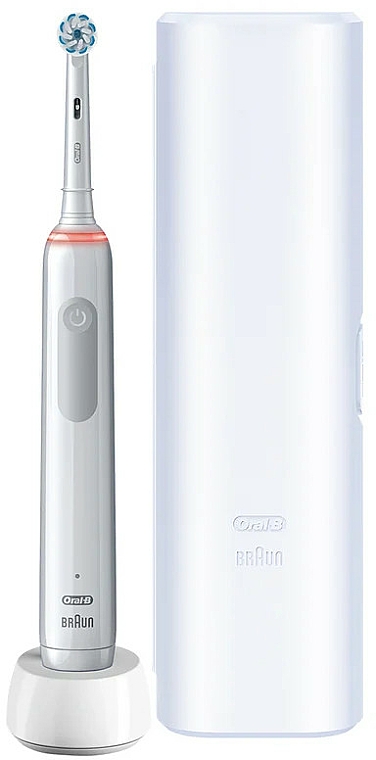 Elektrische Zahnbürste mit weißem Etui - Oral-B Pro 3 — Bild N3