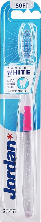 Zahnbürste weich Target White rosa-transparent - Jordan Target White — Bild N3