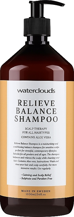 Ausgleichendes und beruhigendes Shampoo mit Aloe Vera für alle Haartypen - Waterclouds Relieve Balance Shampoo — Bild N2