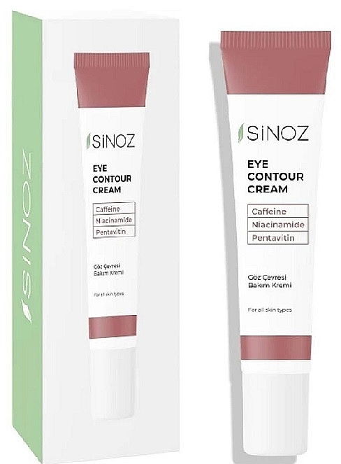 Feuchtigkeitsspendende Augencreme gegen Falten und dunkle Augenringe  - Sinoz Eye Contour Cream  — Bild N1